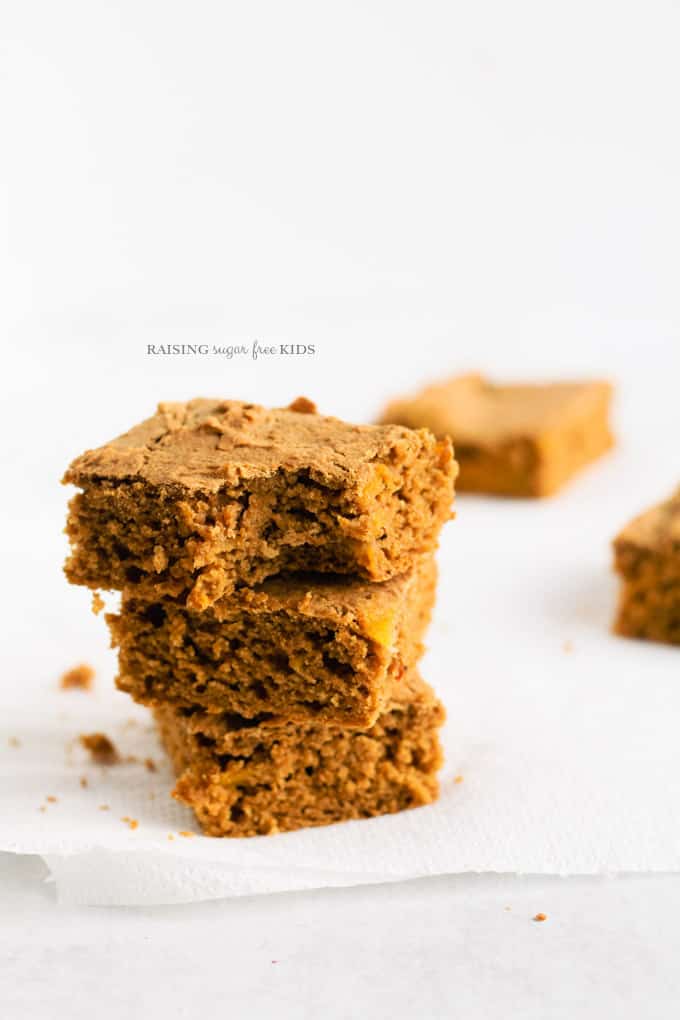 Low Sugar Squash Gingerbread | Raising Sugar Free Kids - a delicious, soft gingerbread cake packed with flavour, but also nutrients. Gluten free option, low sugar, dairy free and containing veg, this cake is not only yummy, but good for you at the same time! #glutenfree #sugarfree #dairyfree #christmas