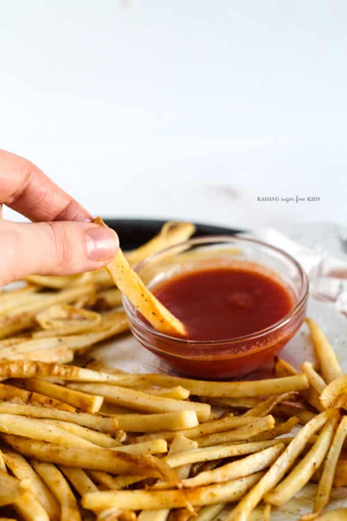 Roasted Parsnip Fries | Raising Sugar Free Kids